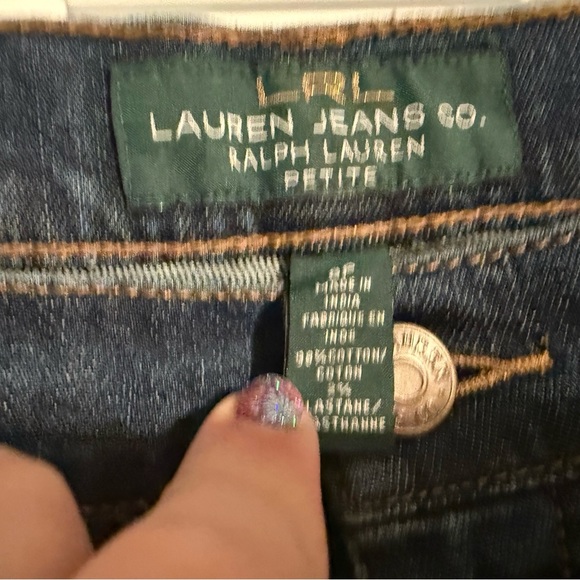 Ralph Lauren Dark Blue Wash Straight Leg Jeans - Picture 3 of 5